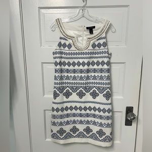 White House Black Market fun embellished dress size 8